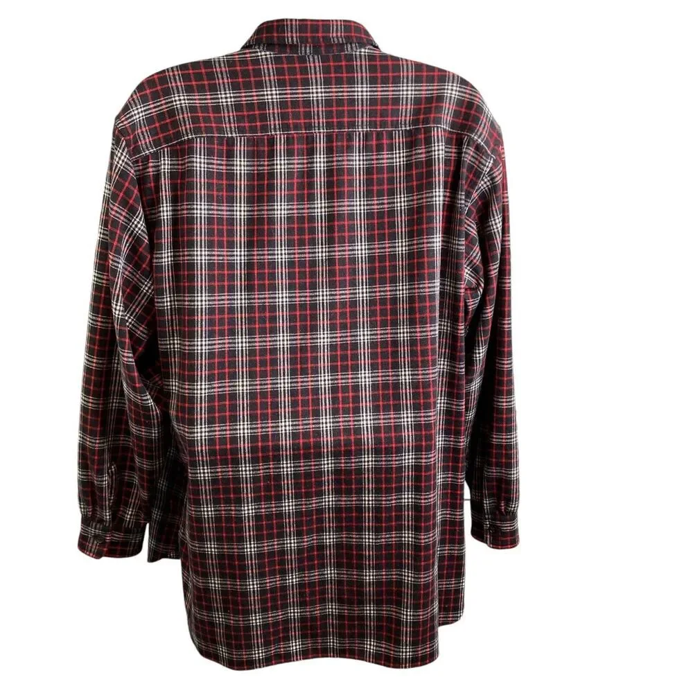 Ralph Lauren Polo Sport Men’s Wool Blend Red Plaid Preppy Layers Shacket‎ Size L